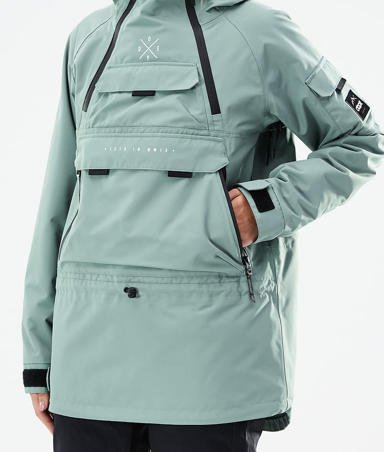 Dope Akin W 21 Skijacke Damen Faded Green, Image 9 of 11