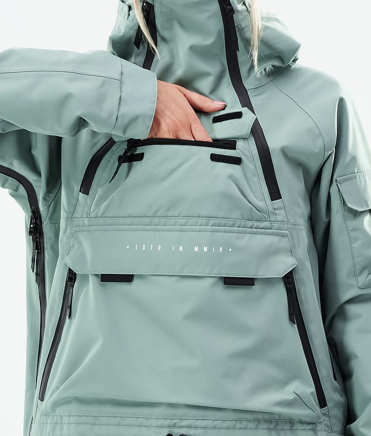 Dope Akin W 21 Skijacke Damen Faded Green, Image 11 of 11