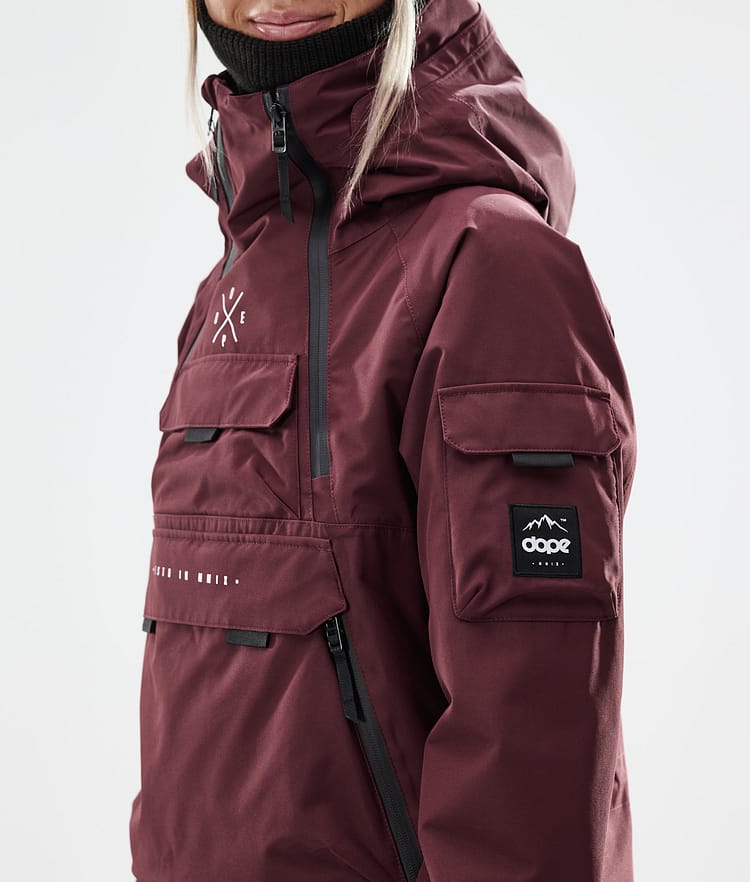 Dope Akin W 21 Snowboardjacke Damen Burgundy, Image 2 of 11