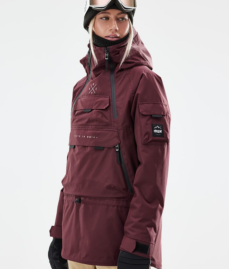 Dope Akin W 21 Skijacke Damen Burgundy, Image 3 of 11