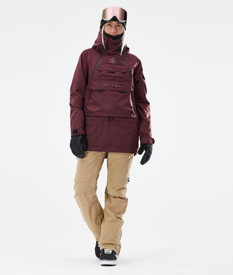Dope Akin W 21 Snowboardjacke Damen Burgundy, Image 4 of 11