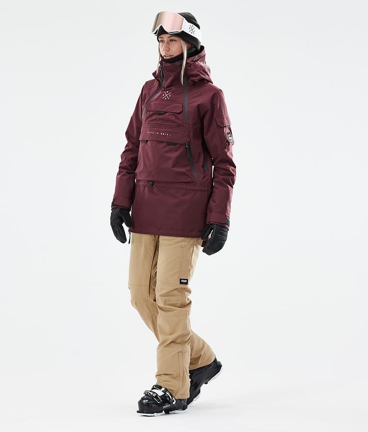 Dope Akin W 21 Skijacke Damen Burgundy, Image 4 of 11