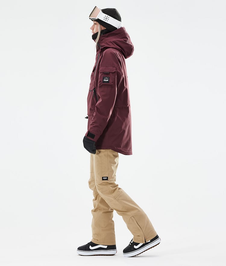Dope Akin W 21 Snowboardjacke Damen Burgundy, Image 5 of 11