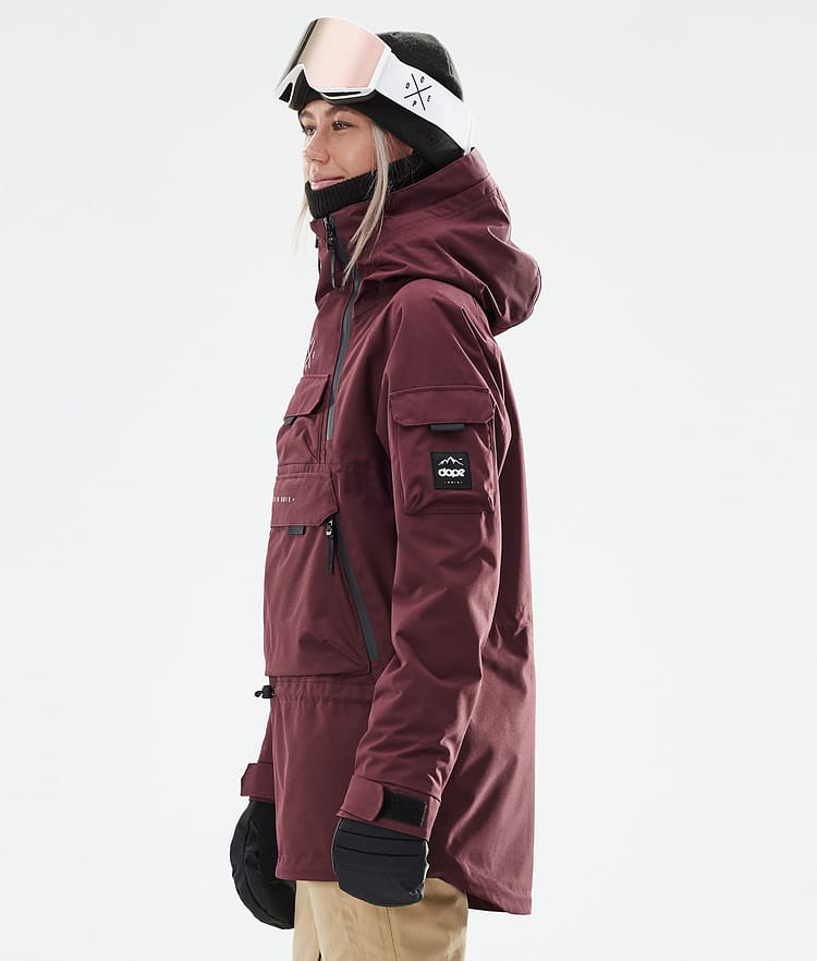 Dope Akin W 21 Snowboardjacke Damen Burgundy, Image 7 of 11