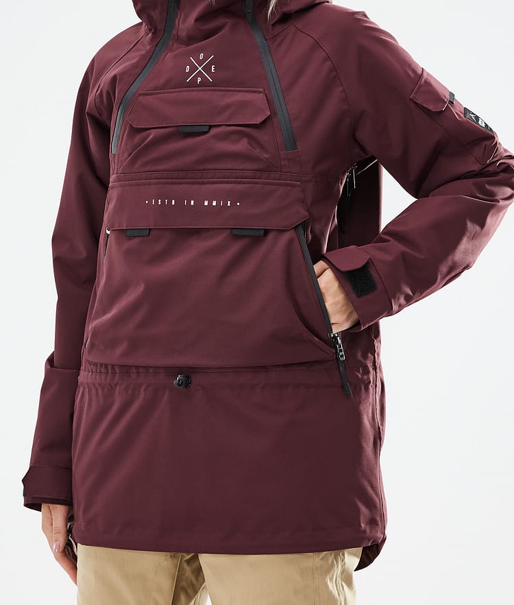 Dope Akin W 21 Skijacke Damen Burgundy, Image 9 of 11