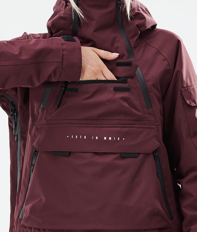 Dope Akin W 21 Snowboardjacke Damen Burgundy, Image 11 of 11