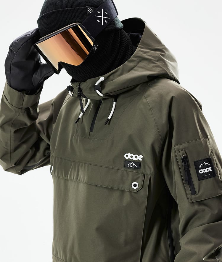 Dope Annok 21 Snowboardjacke Herren Olive Green, Image 2 of 10
