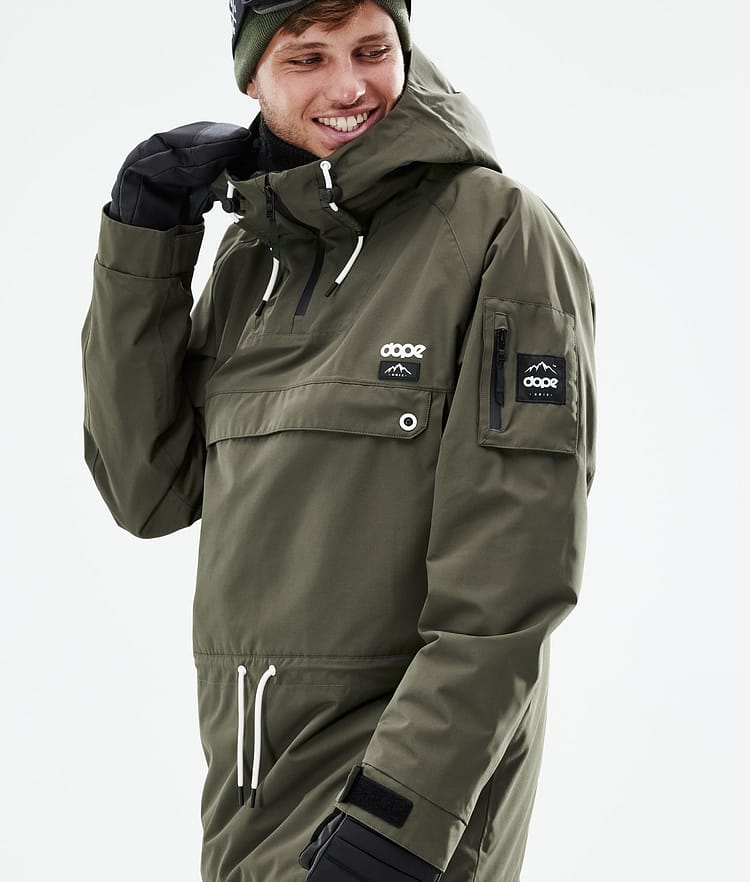Dope Annok 21 Snowboardjacke Herren Olive Green, Image 3 of 10
