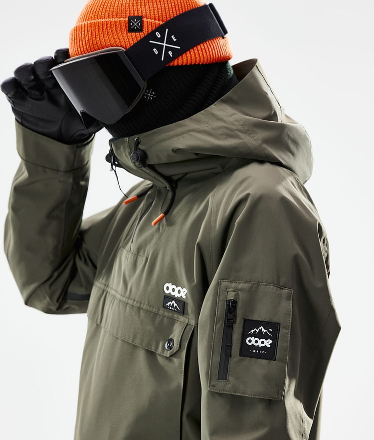 Dope Annok 21 Snowboardjacke Herren Olive Green/Black, Image 2 of 10