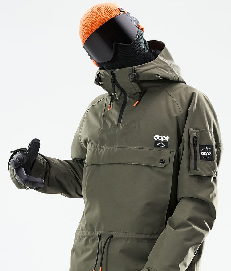 Dope Annok 21 Snowboardjacke Herren Olive Green/Black, Image 3 of 10