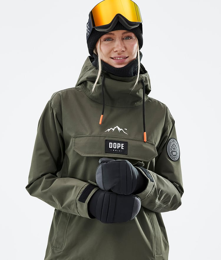Dope Blizzard W 21 Snowboardjacke Damen Olive Green, Image 2 of 9