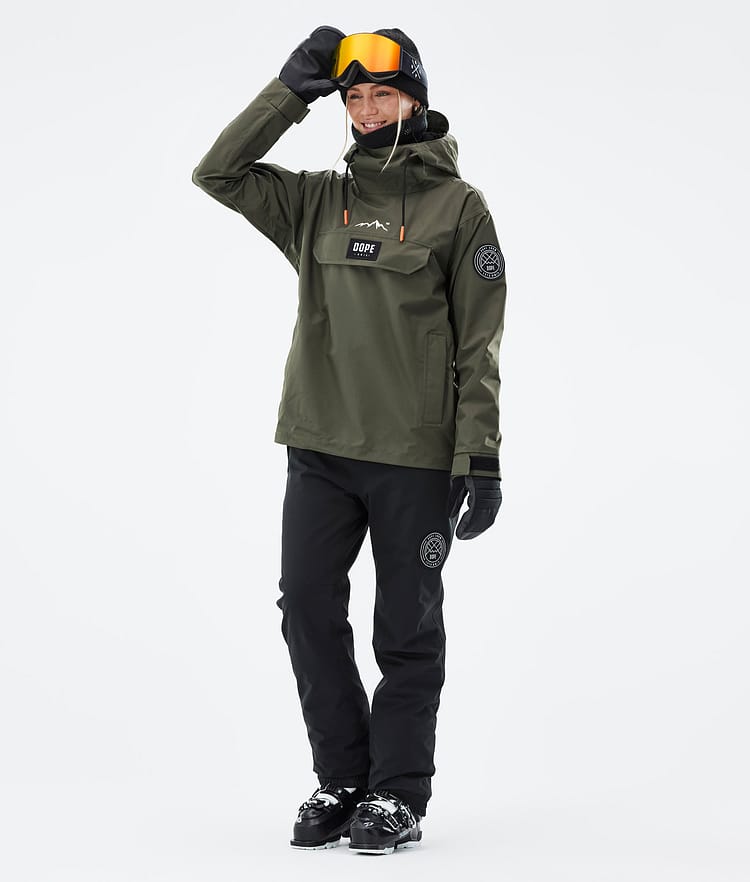 Dope Blizzard W 21 Skijacke Damen Olive Green, Image 3 of 9