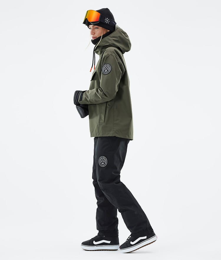 Dope Blizzard W 21 Snowboardjacke Damen Olive Green, Image 4 of 9