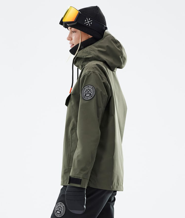 Dope Blizzard W 21 Snowboardjacke Damen Olive Green, Image 6 of 9
