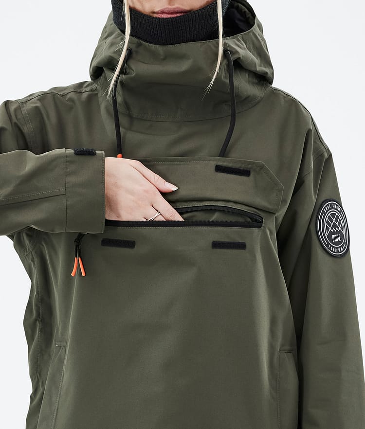Dope Blizzard W 21 Skijacke Damen Olive Green, Image 9 of 9