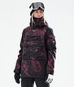Dope Akin W 21 Skijacke Damen Paint Burgundy