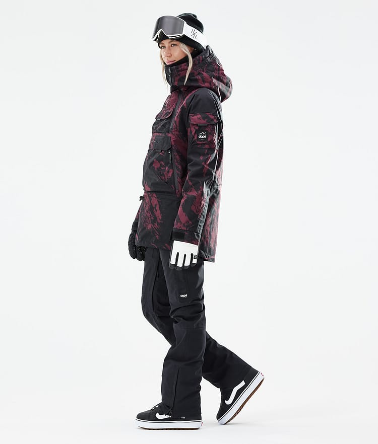 Dope Akin W 21 Snowboardjacke Damen Paint Burgundy, Image 5 of 11