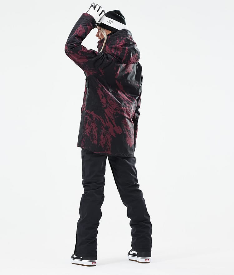 Dope Akin W 21 Snowboardjacke Damen Paint Burgundy, Image 6 of 11