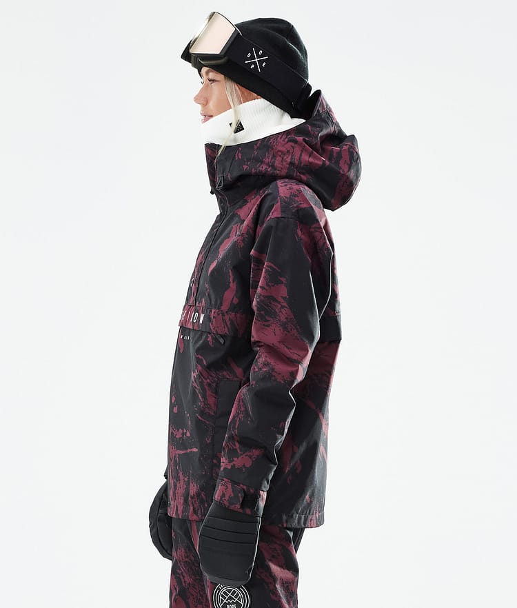 Dope Legacy W 21 Snowboardjacke Damen Paint Burgundy, Image 7 of 10