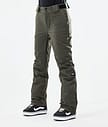 Dope Con W 21 Snowboardhose Damen Olive Green