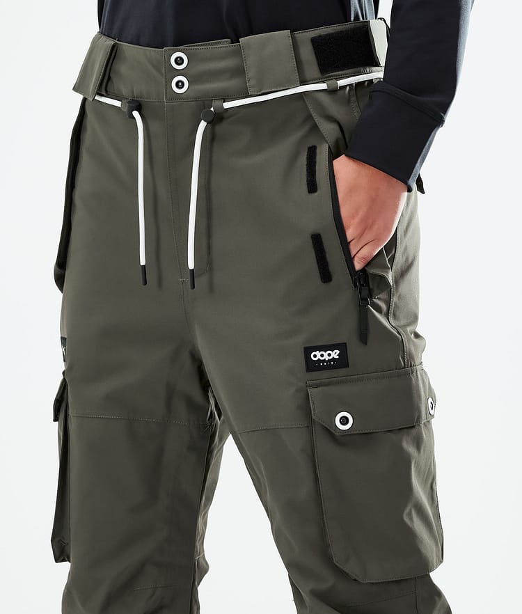 Dope Iconic W 21 Snowboardhose Damen Olive Green, Image 4 of 6