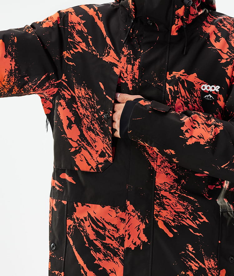 Dope Adept 21 Snowboardjacke Herren Paint Orange, Image 10 of 11