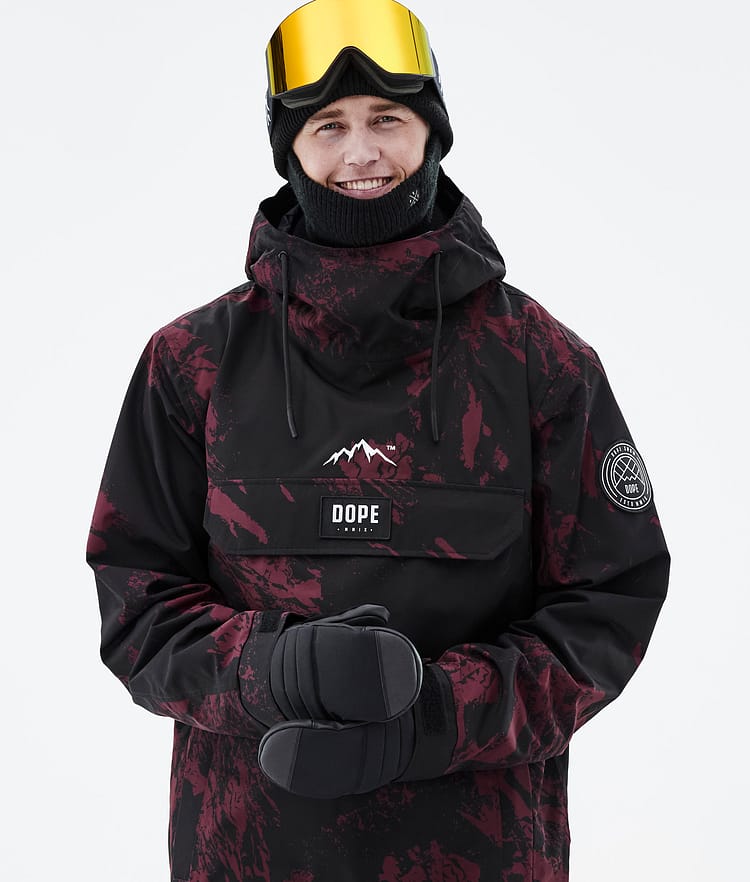 Dope Blizzard 21 Snowboardjacke Herren Paint Burgundy, Image 2 of 9