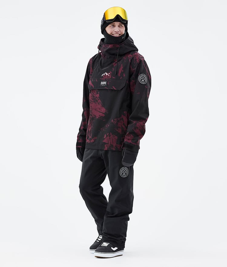 Dope Blizzard 21 Snowboardjacke Herren Paint Burgundy, Image 3 of 9