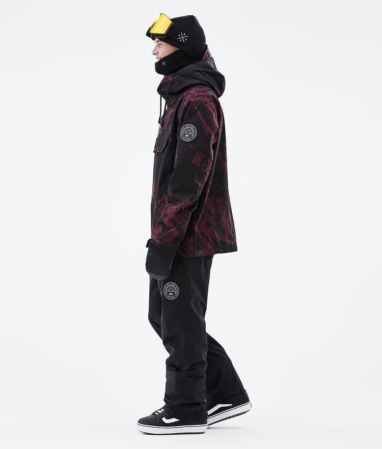 Dope Blizzard 21 Snowboardjacke Herren Paint Burgundy, Image 4 of 9