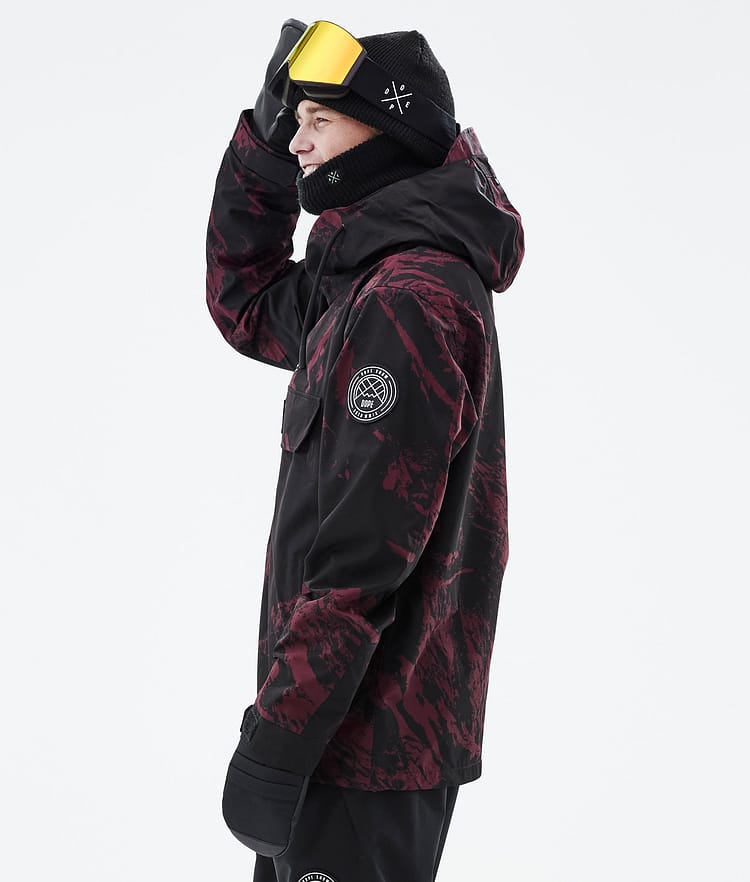 Dope Blizzard 21 Skijacke Herren Paint Burgundy, Image 6 of 9