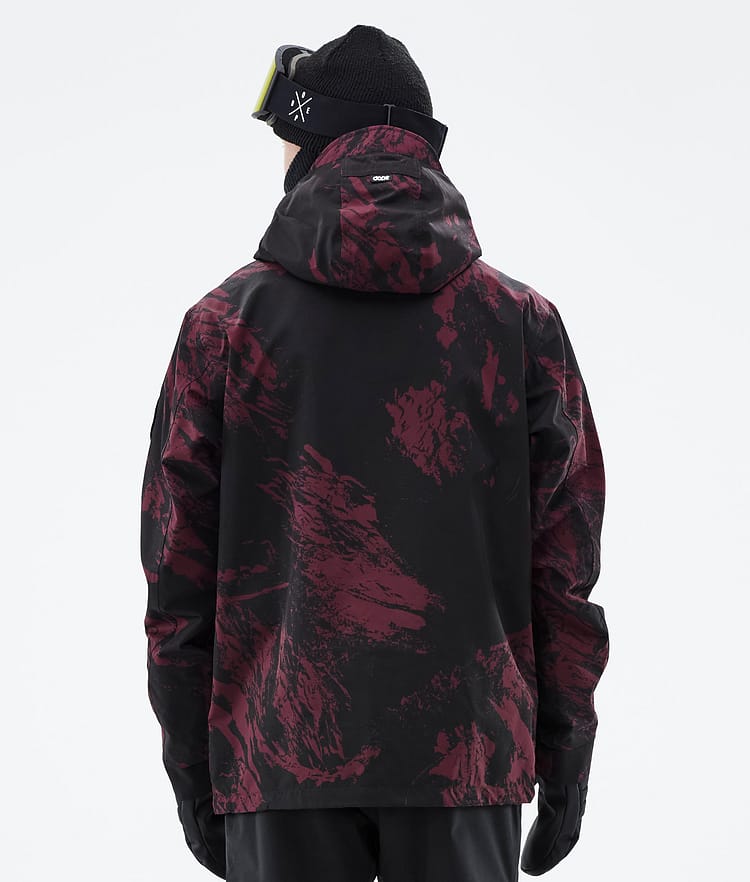 Dope Blizzard 21 Snowboardjacke Herren Paint Burgundy, Image 7 of 9