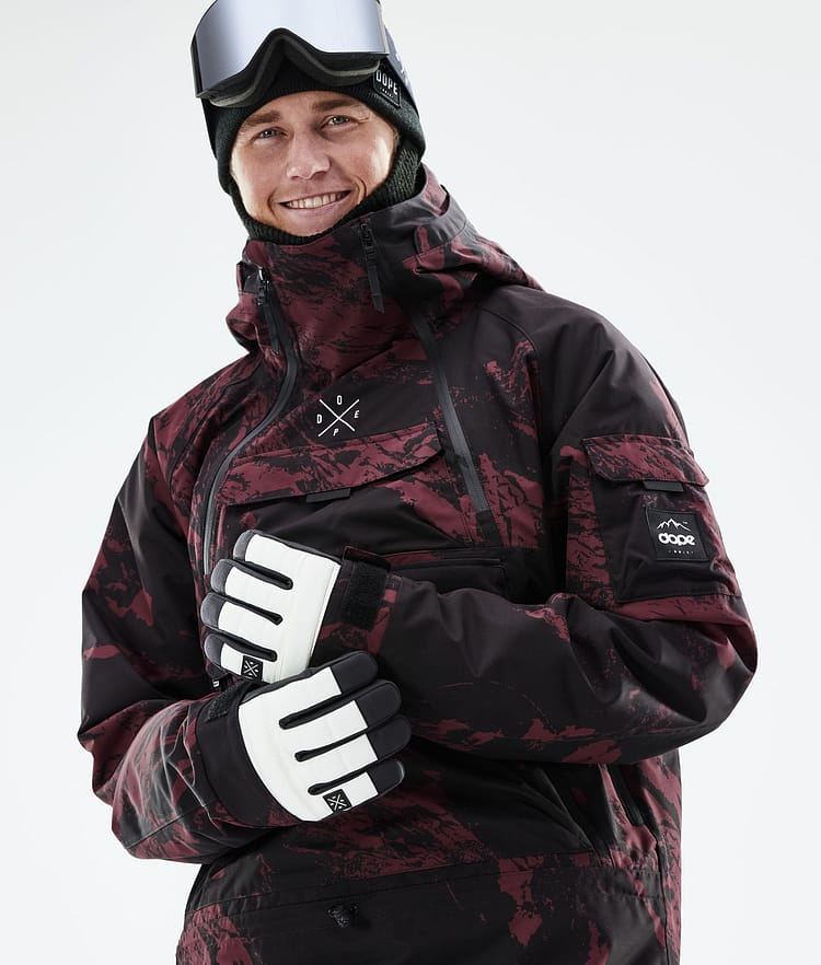 Dope Akin 21 Snowboardjacke Herren Paint Burgundy, Image 2 of 10