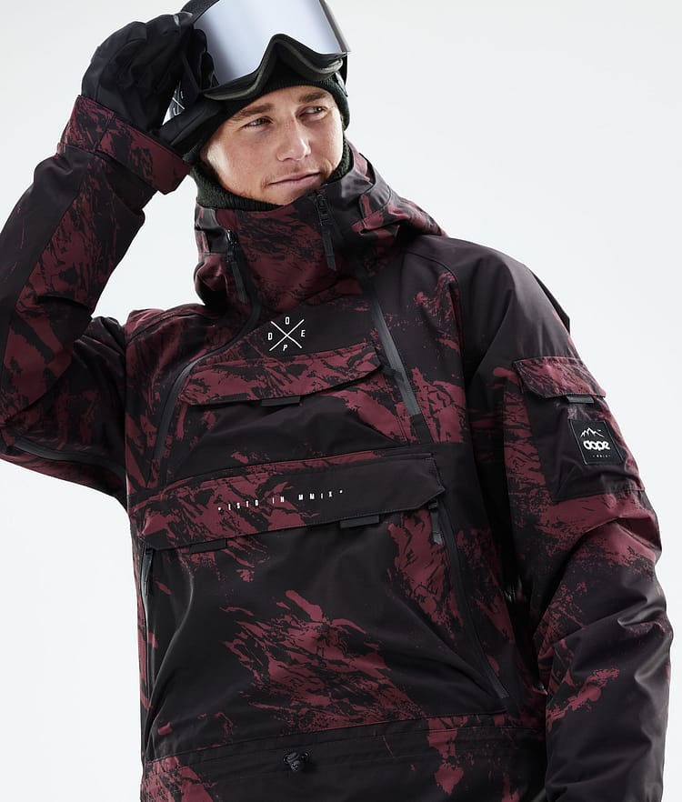 Dope Akin 21 Snowboardjacke Herren Paint Burgundy, Image 3 of 10