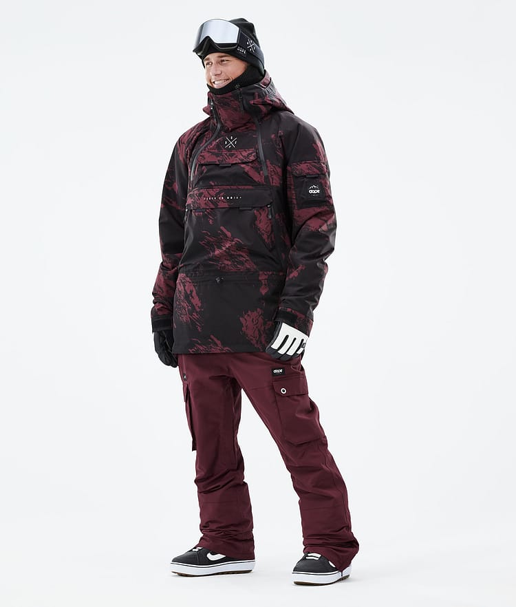 Dope Akin 21 Snowboardjacke Herren Paint Burgundy, Image 4 of 10