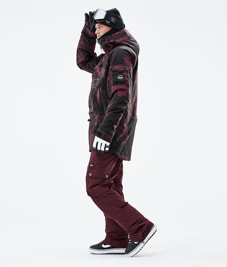 Dope Akin 21 Snowboardjacke Herren Paint Burgundy, Image 5 of 10
