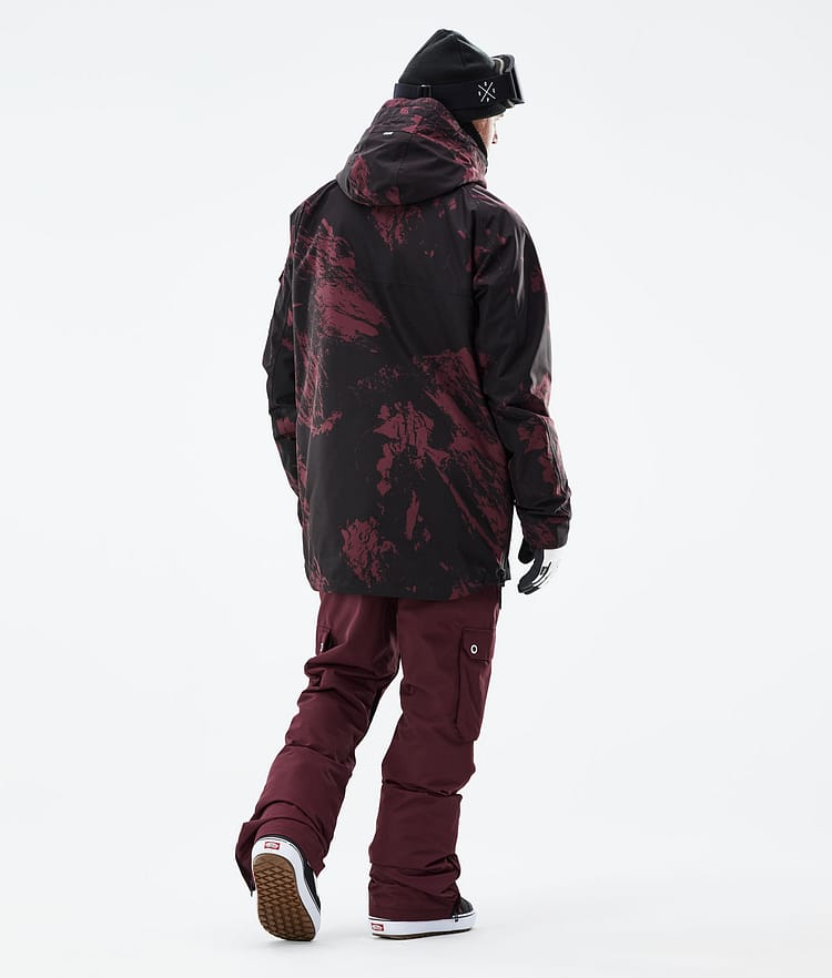 Dope Akin 21 Snowboardjacke Herren Paint Burgundy, Image 6 of 10