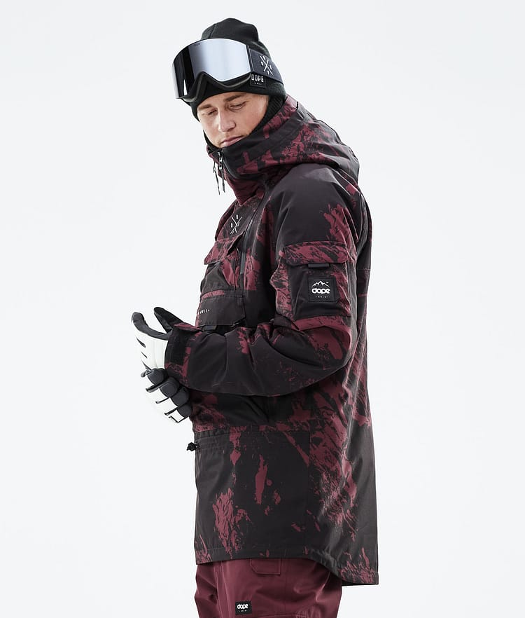 Dope Akin 21 Skijacke Herren Paint Burgundy, Image 7 of 10