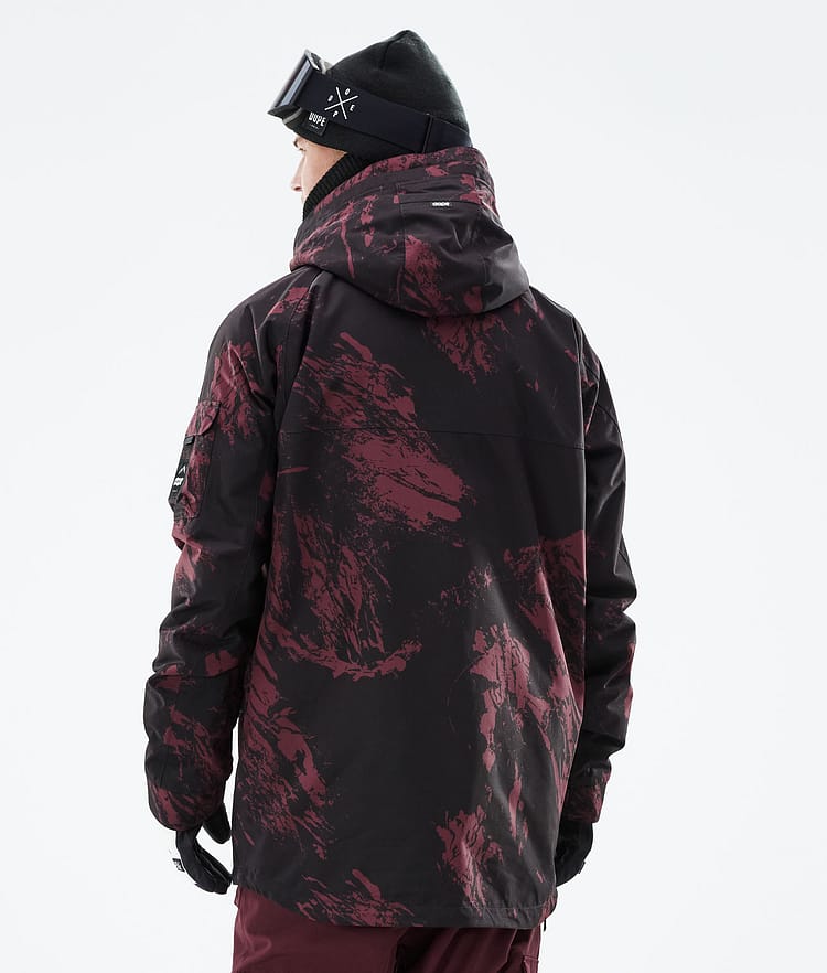 Dope Akin 21 Skijacke Herren Paint Burgundy, Image 8 of 10