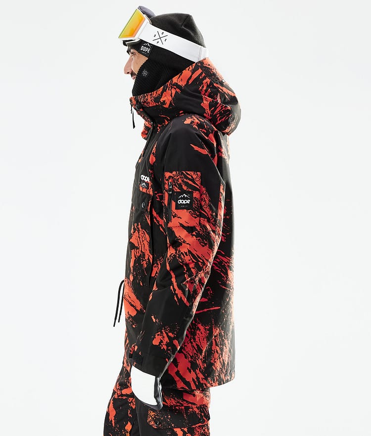 Dope Annok 21 Snowboardjacke Herren Paint Orange, Image 2 of 10