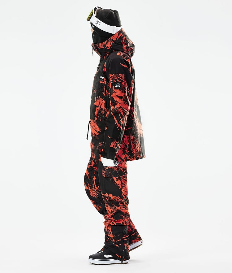 Dope Annok 21 Snowboardjacke Herren Paint Orange, Image 4 of 10