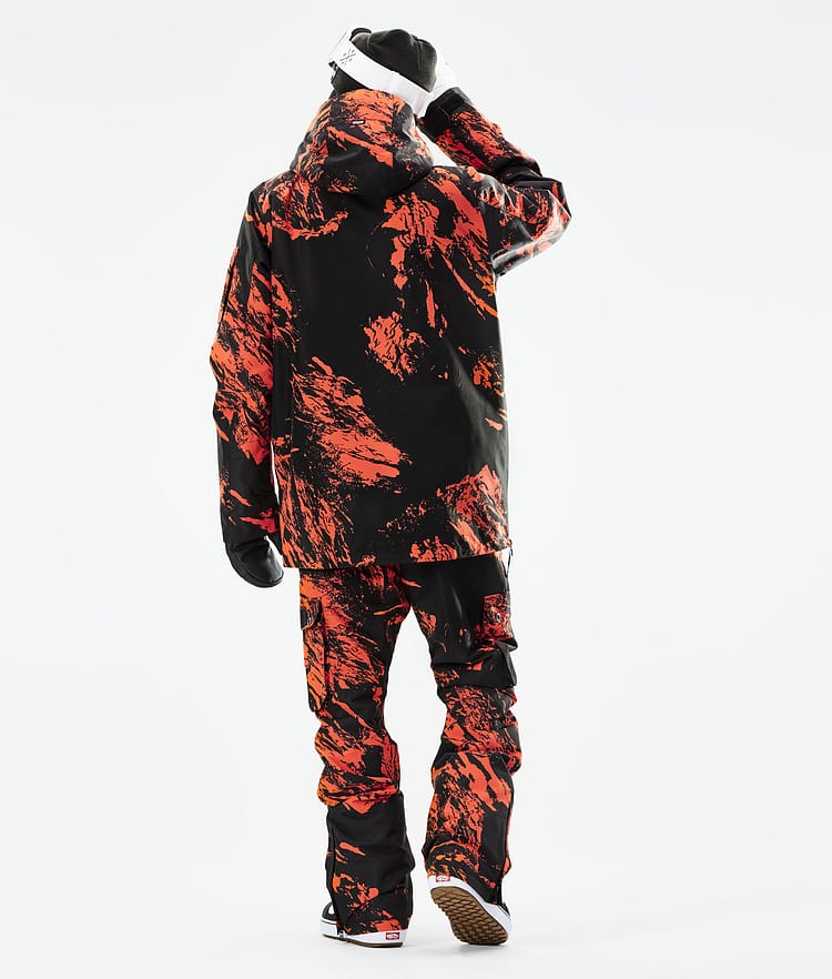 Dope Annok 21 Snowboardjacke Herren Paint Orange, Image 5 of 10