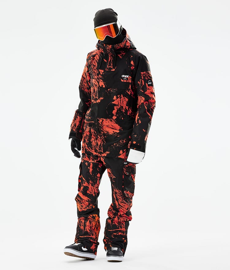 Dope Annok 21 Snowboardjacke Herren Paint Orange, Image 6 of 10