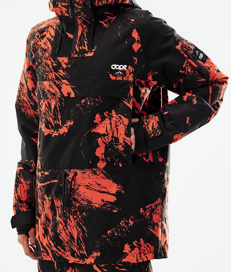 Dope Annok 21 Snowboardjacke Herren Paint Orange, Image 8 of 10