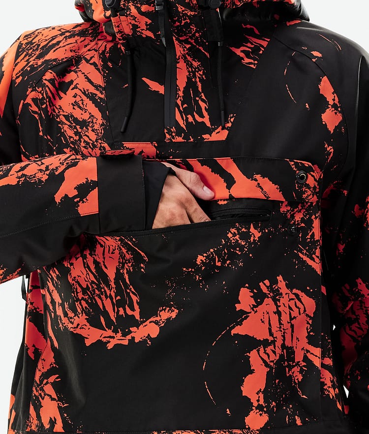 Dope Annok 21 Snowboardjacke Herren Paint Orange, Image 9 of 10