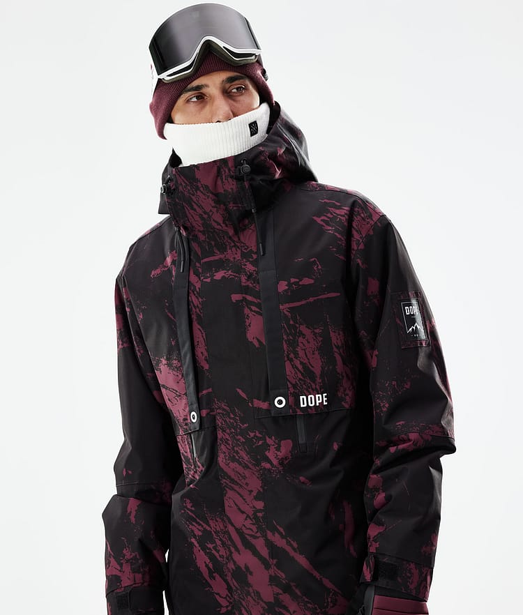Dope Mojo Skijacke Herren Paint Burgundy, Image 3 of 11