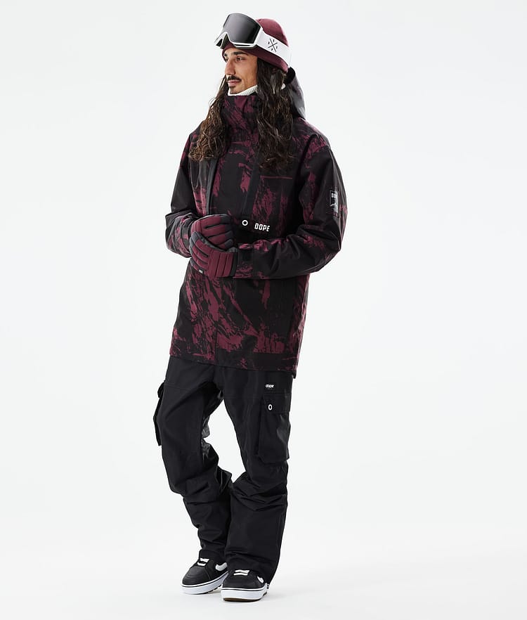 Dope Mojo Snowboardjacke Herren Paint Burgundy, Image 4 of 11