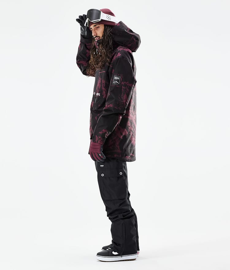 Dope Mojo Snowboardjacke Herren Paint Burgundy, Image 5 of 11