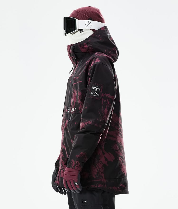 Dope Mojo Skijacke Herren Paint Burgundy, Image 7 of 11