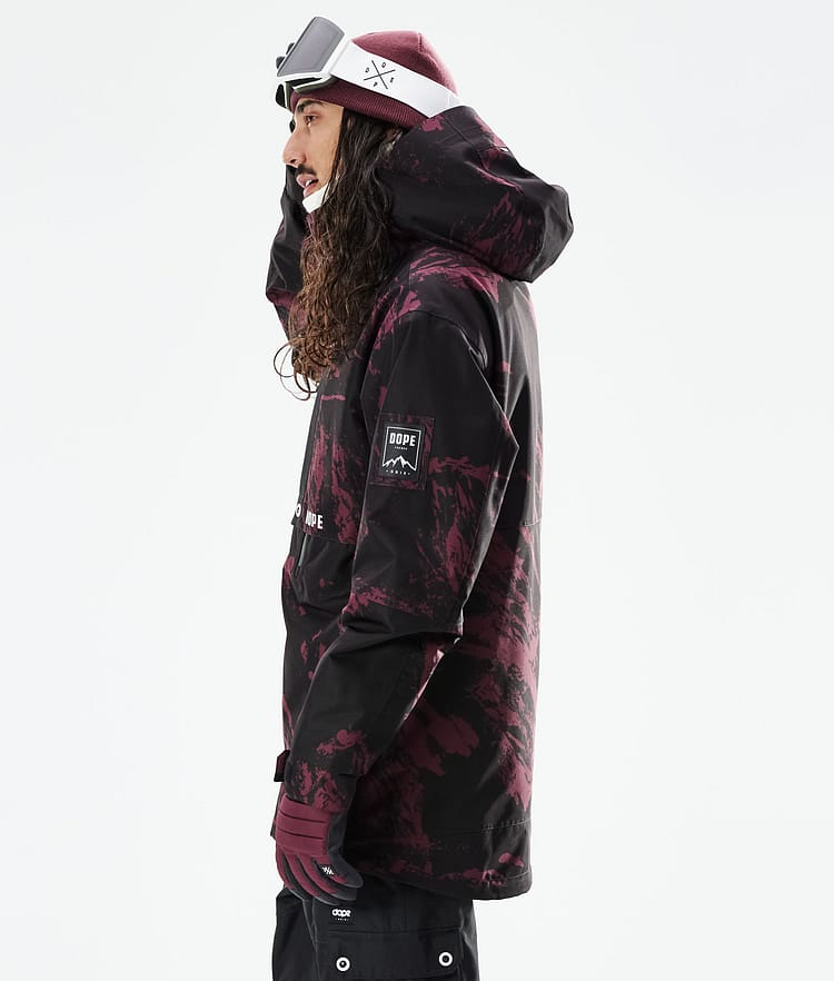 Dope Mojo Snowboardjacke Herren Paint Burgundy, Image 7 of 11