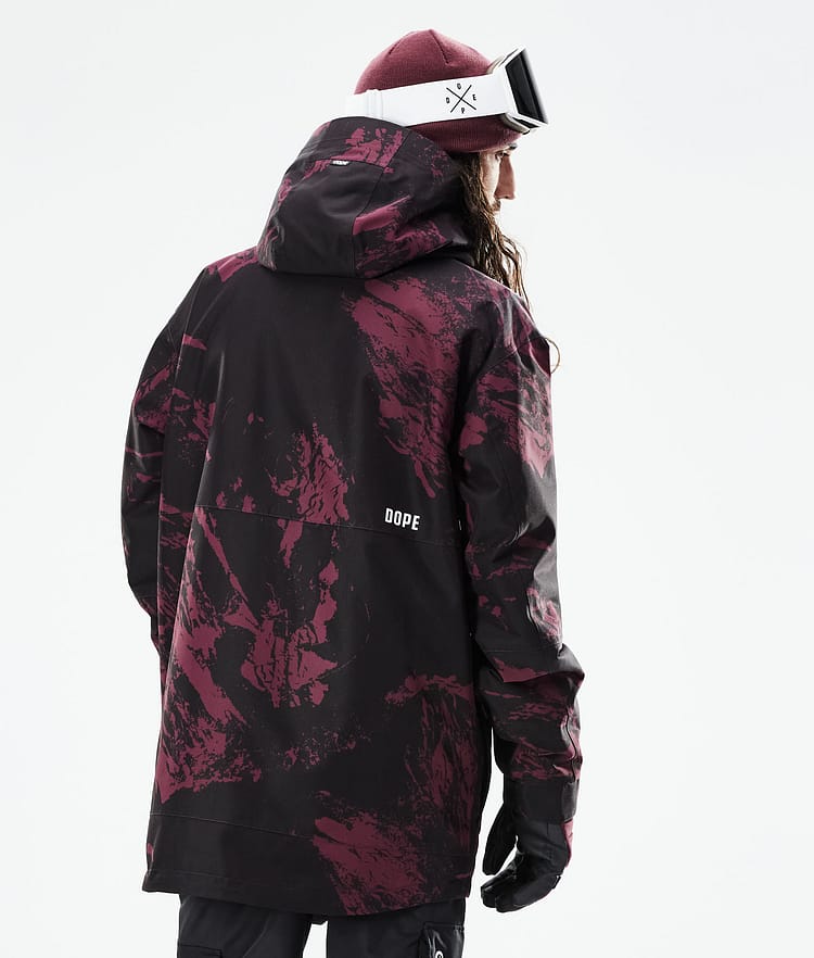 Dope Mojo Snowboardjacke Herren Paint Burgundy, Image 8 of 11
